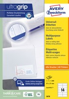 Etiket Avery Zweckform 3678 97x37mm wit 1400 etiketten