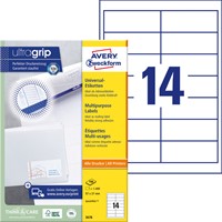 Etiket Avery Zweckform 3678 97x37mm wit 1400 etiketten-2