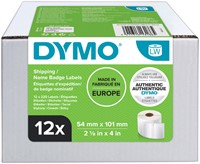 Etiket Dymo labelwriter 13186 54mmx101mm badge doos à 12 rol à 220 stuks-2