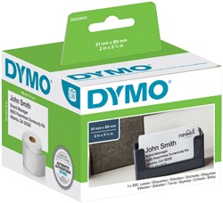 Etiket Dymo 92910 labelwriter 51x89mm naamkaart 300stuks