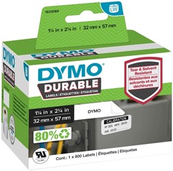 Etiket Dymo LabelWriter industrieel 32x57mm 1 rol á 800 stuks wit