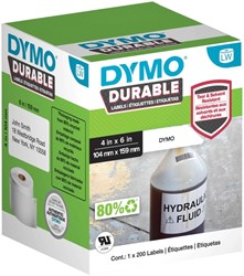 Etiket Dymo 1933086 labelwriter 104x159mm 200 stuks