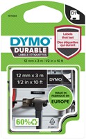 Labeltape Dymo D1 1978365 12mmx3m polyester wit op zwart