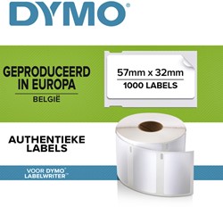 Etiket Dymo 11354 labelwriter 32x57mm verwijderbaar 1000stuks