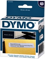 Etiket Dymo labelwriter 11355 19mmx51mm verwijderbaar rol à 500 stuks-2