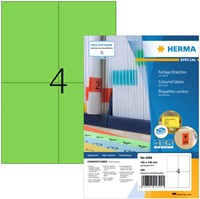 Etiket HERMA 4399 105x148mm A6 groen 400stuks