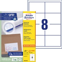 Etiket Avery Zweckform 3660-200 97x67.7mm wit 1600stuks-2