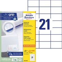 Etiket Avery Zweckform 3652-200 70x42.3mm wit 4200stuks-2