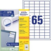 Etiket Avery Zweckform 3666-200 38x21.2mm wit 13000stuks-2