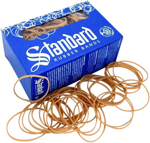 Elastiek Standard Rubber Bands 22 100x1.5mm 500gr 1330 stuks bruin-2