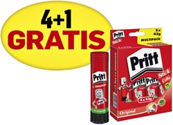 Lijmstift Pritt 43gr promopack 4+1 gratis