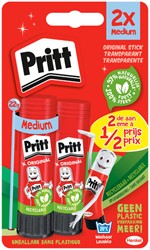 Lijmstift Pritt 22gr op blister à 2 stuks