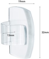 Kabelklem Command rond incl bevestigingsstrips transparant 4 stuks-3