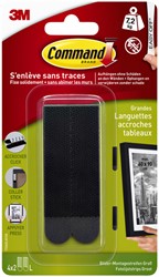 Bevestigingsstrip Command klikstrip donker 7,2kg