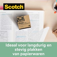 Plakband Scotch Magic 900 19mmx33m onzichtbaar mat 9 rollen-2