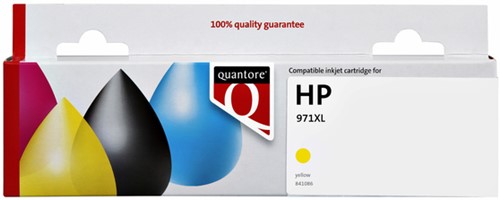 Inktcartridge Quantore alternatief tbv HP CN628AE 971XL geel HC