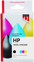 Inktcartridge Quantore alternatief tbv HP 3YN10AE 303XL zwart + 3 kleuren