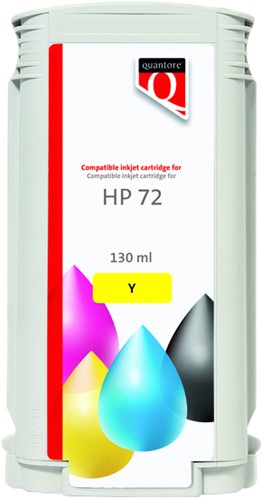 Inktcartridge Quantore alternatief tbv HP 72 C9373A geel