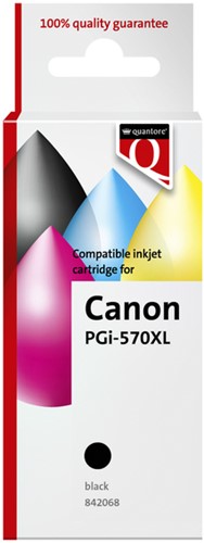 Inktcartridge Quantore alternatief tbv Canon PGI-570XL zwart HC