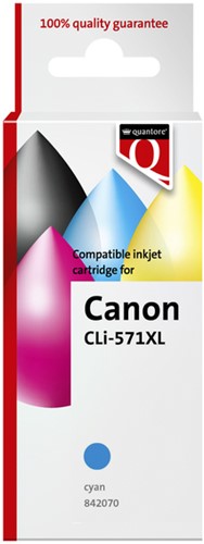 Inktcartridge Quantore alternatief tbv Canon CLI-571XL blauw