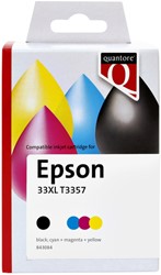 Inktcartridge Quantore alternatief tbv Epson T3357 zwart + 3 kleuren