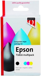 Inktcartridge Quantore Epson 18XL T1816 zwart 3 kleuren