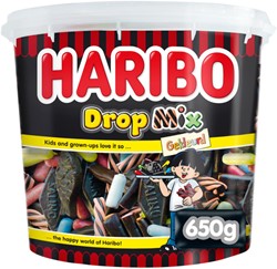 Drop Haribo mix gekleurd 650 gram