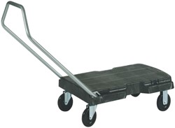 Transportkar Rubbermaid Triple Trolley inklapbaar 225kg zwart