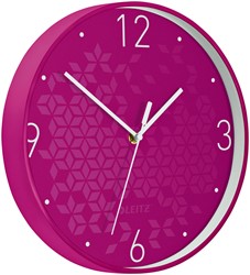 Wandklok Leitz WOW Ø29cm roze