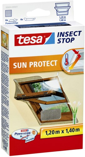 Insectenhor tesa® Insect Stop Klittenband voor dakramen 1,2x1,4m antraciet