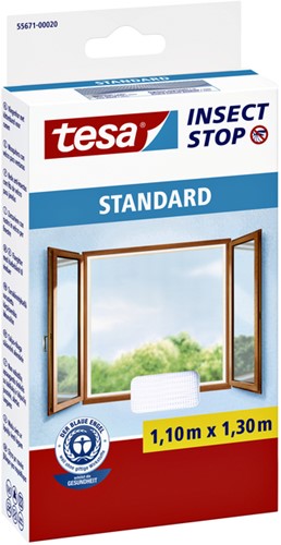 Insectenhor tesa® Insect Stop STANDARD raam 1,10x1,30m wit