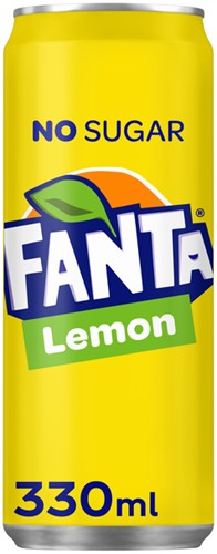 Frisdrank Fanta lemon zero blik 330ml