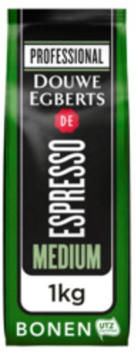 Koffie Douwe Egberts espresso bonen medium roast 1kg