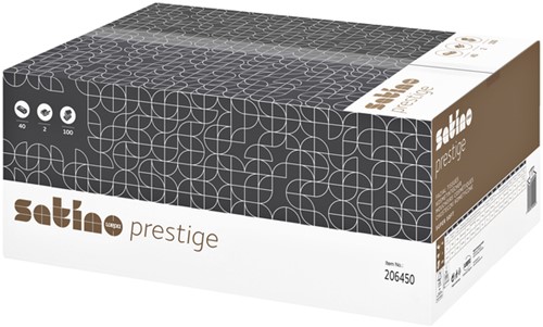 Facial tissues Satino Prestige 2-laags 100vel wit 206450-2