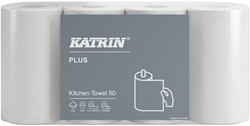 Keukenrol Katrin Plus 2-laags wit 4 rollen