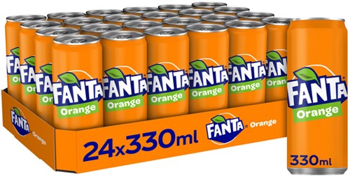 Frisdrank Fanta orange blik 330ml-2