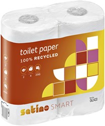 Toiletpapier Satino Smart MT1 2-laags 200vel wit 062420