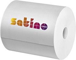 Poetsrol Satino Premium 2-laags 25cmx370m wit 2rollen