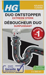 Afvoerontstopper HG keuken Duo 2x500ml