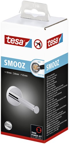 Reserverolhouder tesa® Smooz hoogglans verchroomd metaal zelfklevend-3