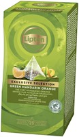 Thee Lipton Exclusive groene thee mandarijn sinaasappel 25 pramidezakjesx2gr-2