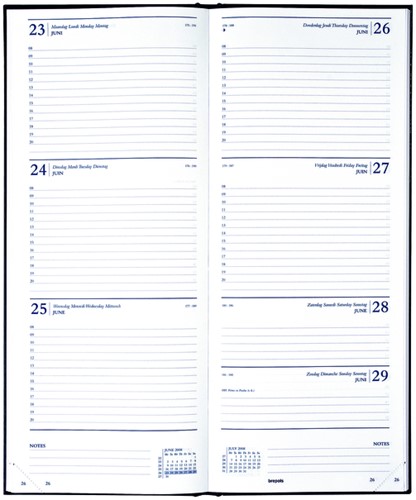 Agenda 2026 Brepols Saturnus Lima 7dagen/2pagina's zwart-2