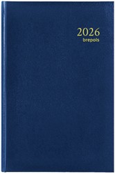 Agenda 2026 Brepols Saturnus Luxe 1dag/1pagina blauw