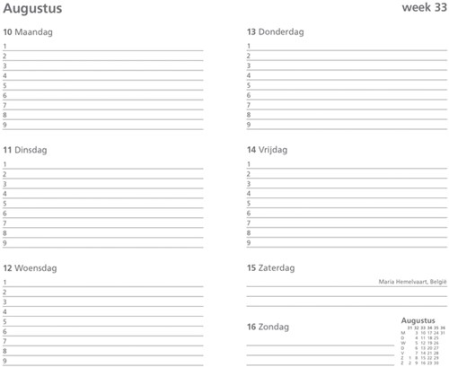 Schoolagenda 2025-2026 Ryam Cursus DeLuxe 7dagen/2pagina's zwart-1