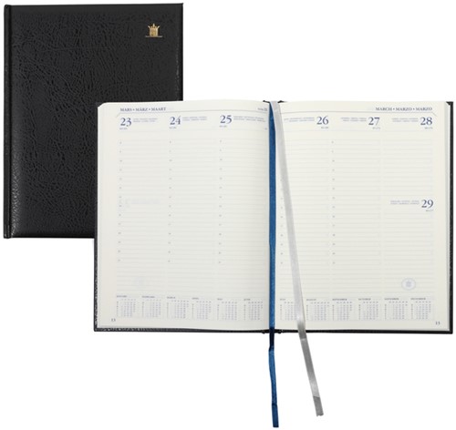 Schoolagenda 2025-2026 18mnd Ryam Executive Mundior 7dagen/2pagina's zwart-3