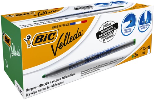 Whiteboardmarker Bic Velleda 1721 rond fijn groen-4