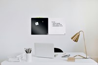 Whiteboard Nobo tegel 36x36cm zwart magnetisch-1
