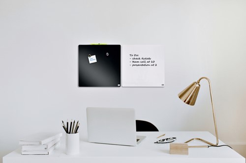 Whiteboard Nobo tegel 36x36cm zwart magnetisch-1