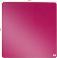 Whiteboard Nobo tegel 36x36cm roze magnetisch-5