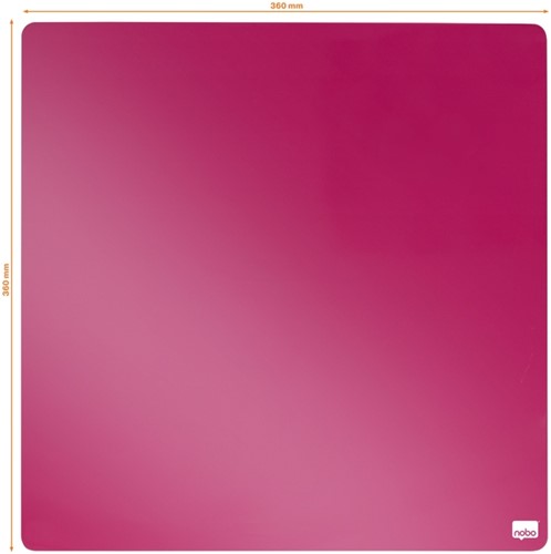 Whiteboard Nobo tegel 36x36cm roze magnetisch-5